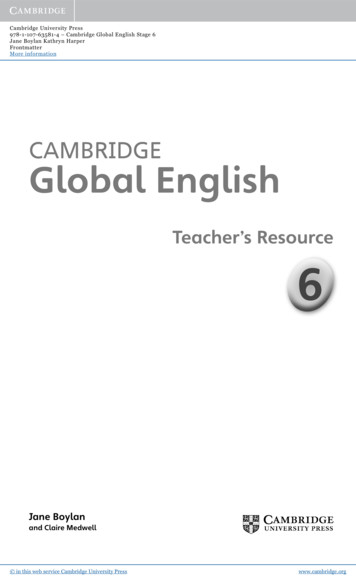 CAMBRIDGE Global English - Cambridge University Press