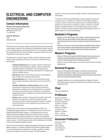 Electrical And Computer Engineering - Rice University
