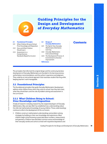 Guiding Principles For The Design And Development Of .