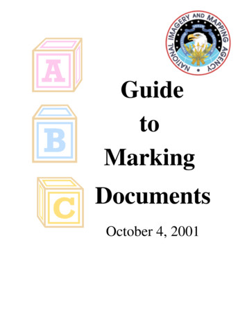 Guide To Marking Documents
