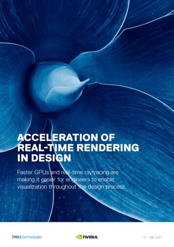 ACCELERATION OF REAL-TIME RENDERING IN DESIGN
