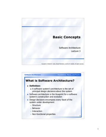 What Is Software Architecture? - Donald Bren School Of .