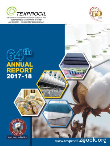 ANNUAL REPORT 2017-18 - Texprocil