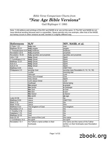 New Age Bible Versions - Riplinger - Gay Christian 101