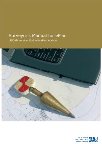 Surveyor's Manual For EPlan - Land.Vic