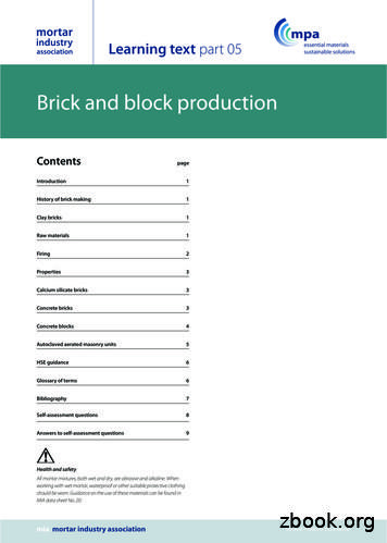 Bricks And Blocks - Mortar