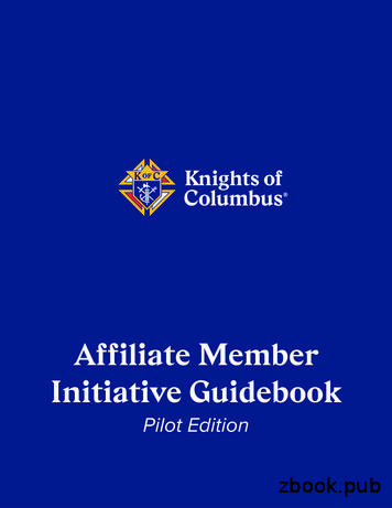 Affiliate Member Initiative Guidebook