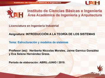Estructuración Y Modelo De Sistemas - Universidad Autónoma Del Estado .
