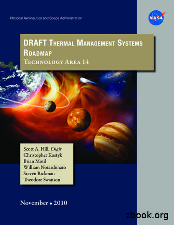 NASA Thermal Management Systems Technology Area Roadmap - TA14