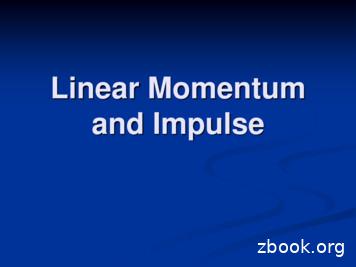 Linear Momentum And Impulse - Weebly