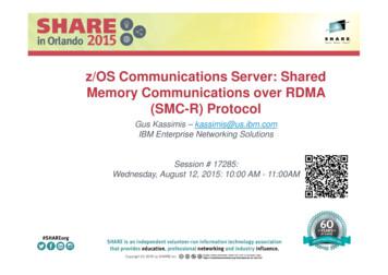 Z/OS Communications Server: Shared Memory Communications Over RDMA (SMC .
