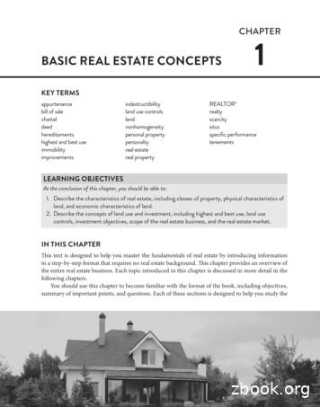 Basic Real Estate Concepts