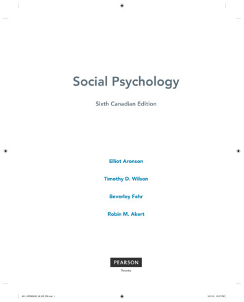 Social Psychology - Pearson