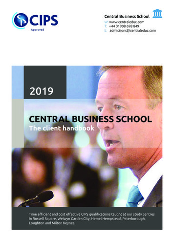 Central Business School - The Client Handbook