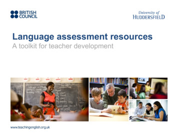 A Toolkit For Teacher Development - TeachingEnglish