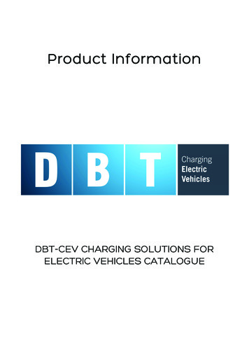 Product Information Catalogue - DBT CEV