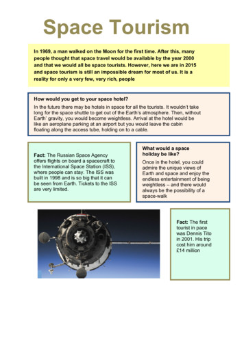Space Tourism Reading Comprehension - Millhouse Primary