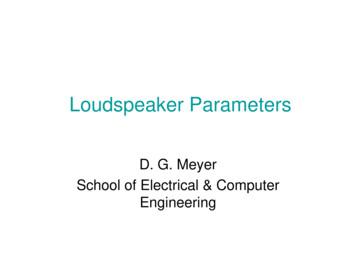 D. G. Meyer School Of Electrical & Computer Engineering