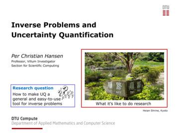Inverse Problems And Uncertainty Quantification
