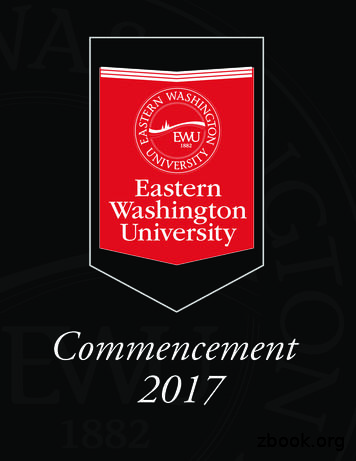 The Names Published In This Commencement Program Include . - InsideEWU