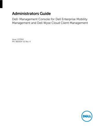 Dell Wyse Cloud Client Manager Admin Guide
