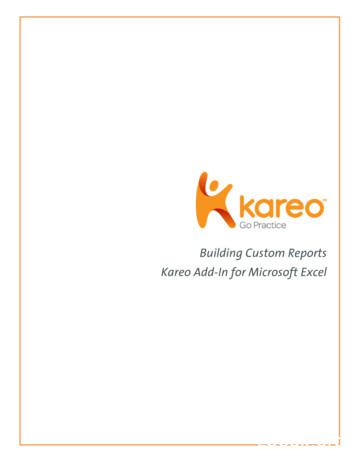 Building Custom Reports Kareo Add-In For Microsoft Excel