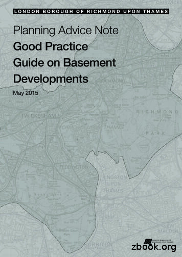 Good Practice Guide On Basement Developments - London Borough Of .