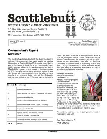 05 07 Scuttlebutt - General Smedley D. Butler