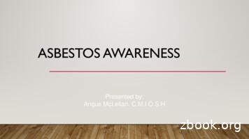 Asbestos Awareness - CII Local Institutes