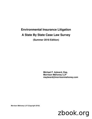 Environmental Insurance Litigation A State By State Case .