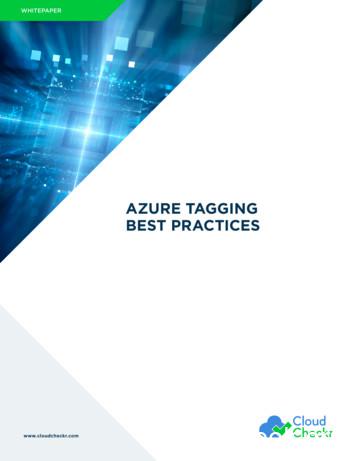 AZURE TAGGING BEST PRACTICES - CloudCheckr