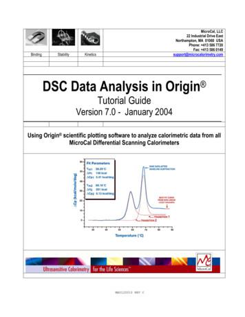 DSC Data Analysis In Origin