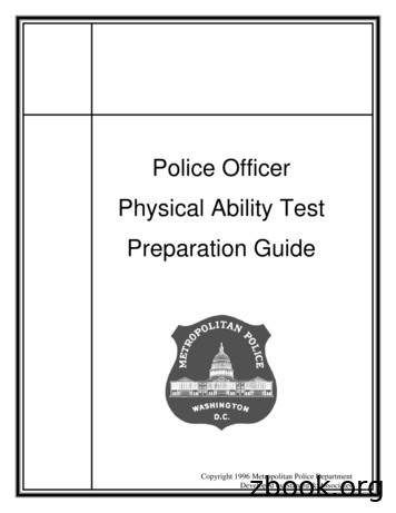 Police Officer Physical Ability Test Preparation Guide