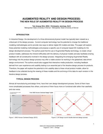AUGMENTED REALITY AND DESIGN PROCESS