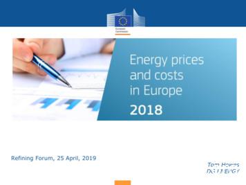 Energy Prices And Costs In Europe - European Commission