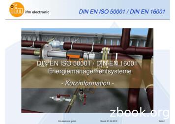 DIN EN ISO 50001 Energiemanagementsysteme 