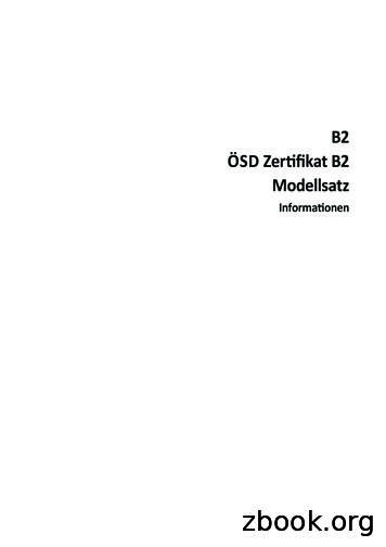 B2 ÖSD Zertifikat B2 Modellsatz - CIB