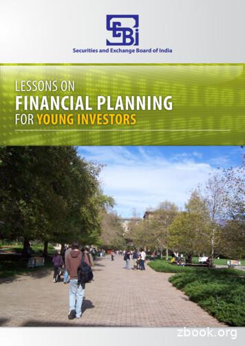 LESSONS ON FINANCIAL PLANNING