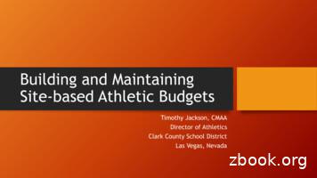 Building And Maintaining Site-based Athletic Budgets
