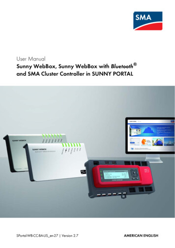 Sunny WebBox, Sunny WebBox With Bluetooth And SMA 