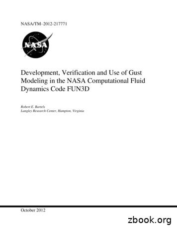 Development, Verification And Use Of Gust Modeling . - NASA