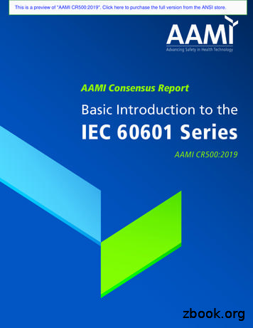 Basic Introduction To The IEC 60601 Series
